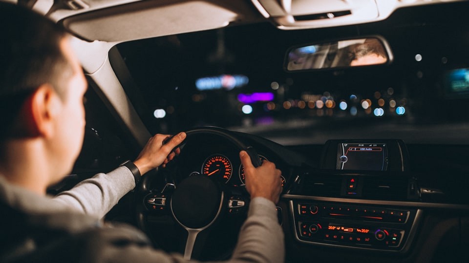 car interior taken from the back