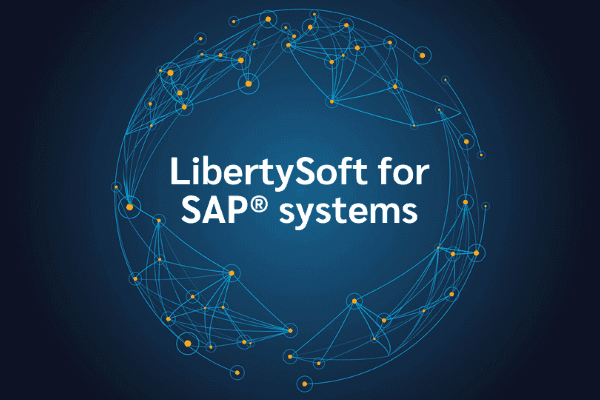 product name on an abstract blue and yellow background