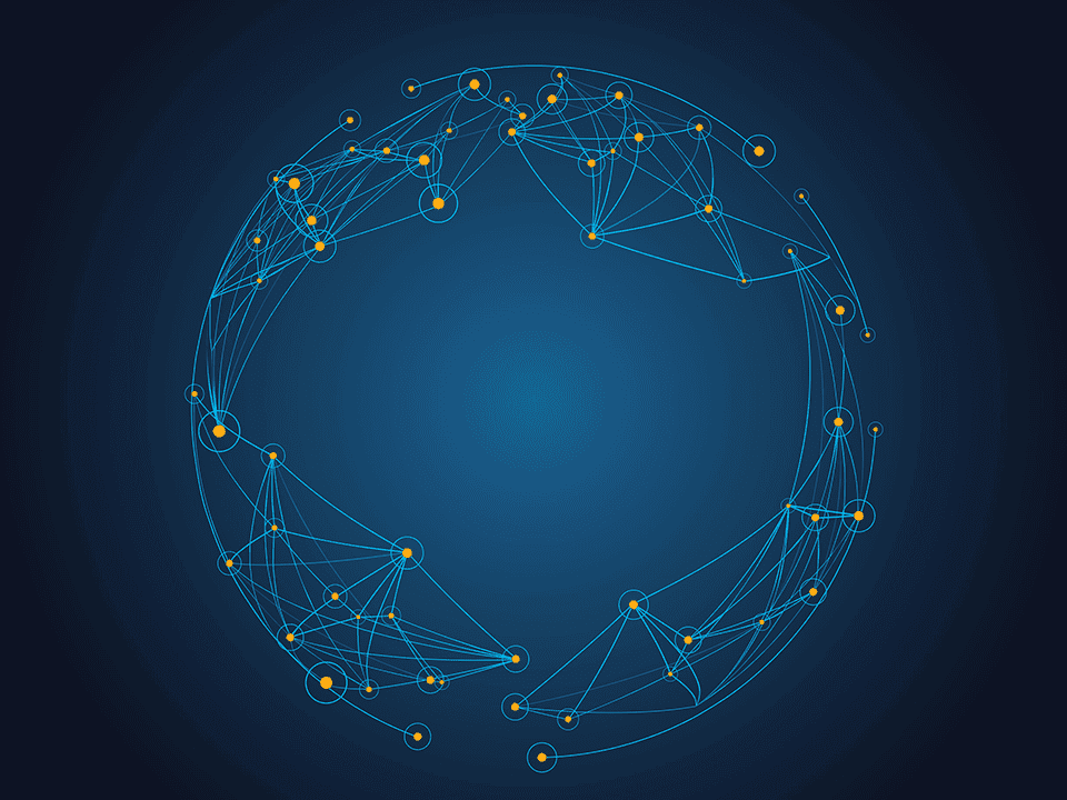 abstract circle with lines